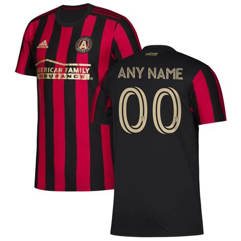 adidas Atlanta United FC Youth Red 2019 Star and Stripes Replica Custom Jersey