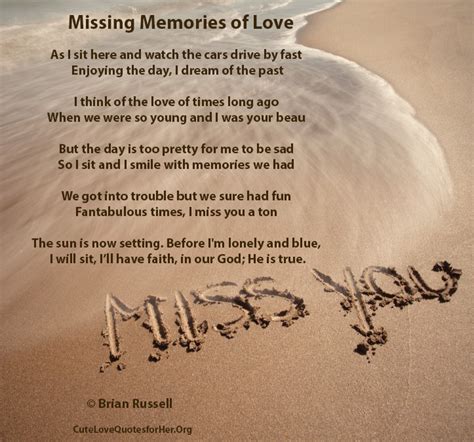 Missing Him Poems About Love