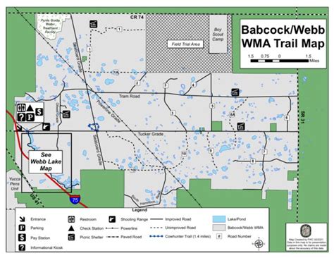 Babcock/Webb WMA Trail Map by Florida Fish and Wildlife Conservation Commission - Public Access ...