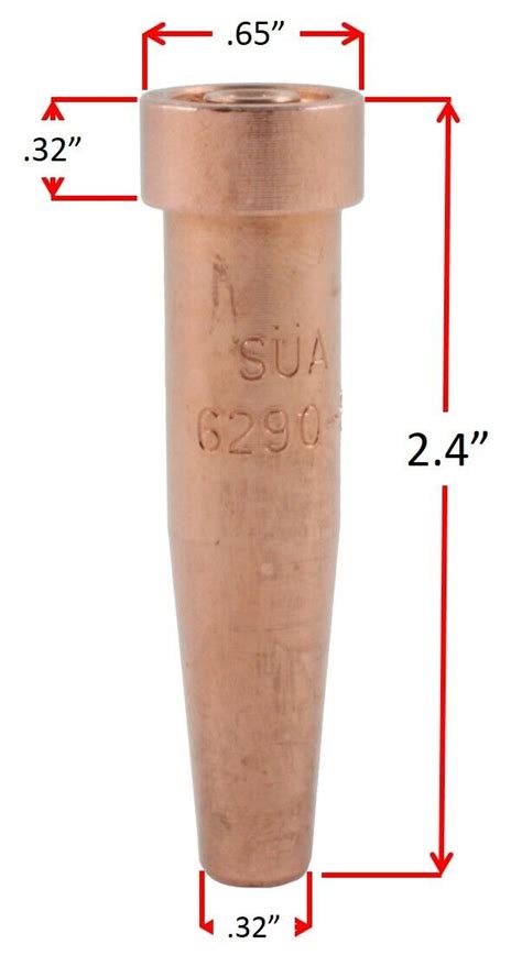 SÜA - Oxy/Acetylene Cutting Tips Replacement for 6290 - Select Qtty and Sizes | eBay