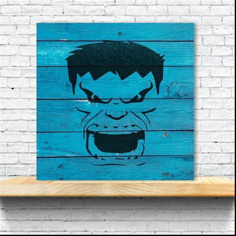 Hulk Face Stencil Plastic Mylar Stencil for Painting Walls - Etsy