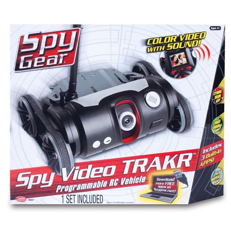 Spy Gear Audio Video TRAKR Remote Control RC ATV Car Robot Vehicle ...