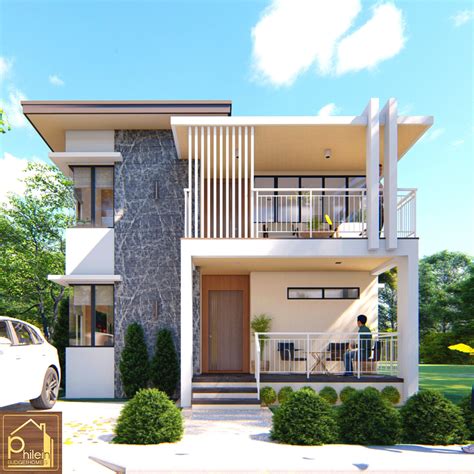 Modern Low Cost 2 Storey House Design