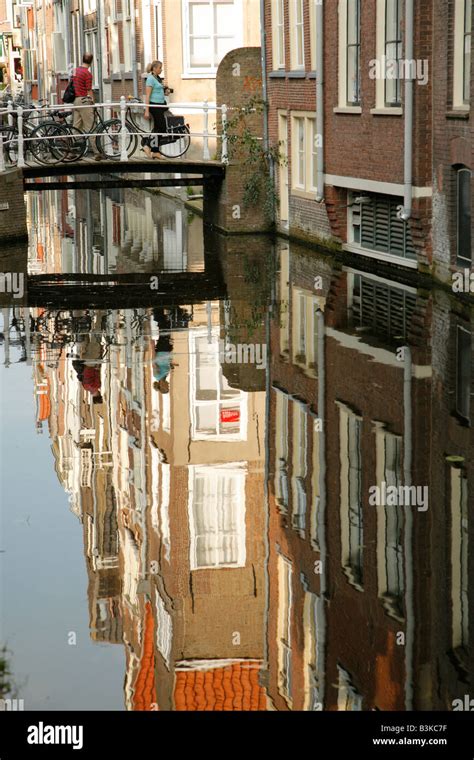 Canal, Delft, Netherlands Stock Photo - Alamy