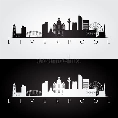 Liverpool Skyline with Color Buildings, Blue Sky and Copy Space. Liverpool Cityscape with ...