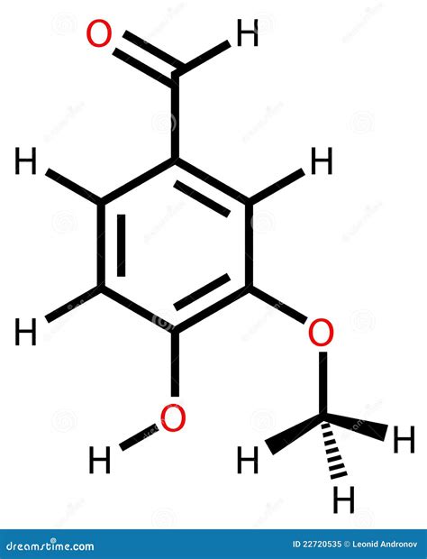 Vanillin Structural Formula Stock Vector - Image: 22720535