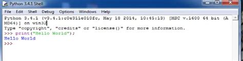 Python Hello World Program