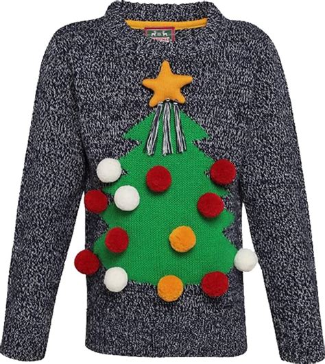 Girls Christmas Jumper XMAS Kids Sweater 3D Christmas jumper : Amazon.co.uk: Clothing