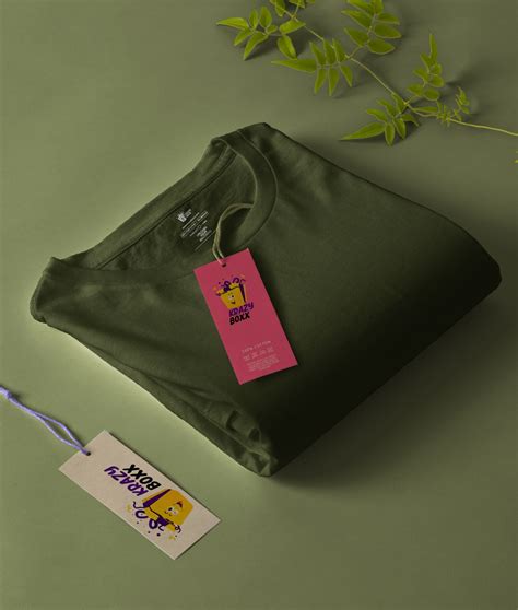 Men Plain Military Green T Shirt - KrazyBox.in