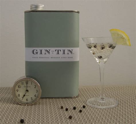 personalised tin of gin by gin in a tin | notonthehighstreet.com