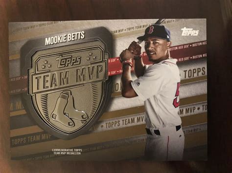 2018 Topps Team MVP Medallion Gold Mookie Betts /50 | eBay