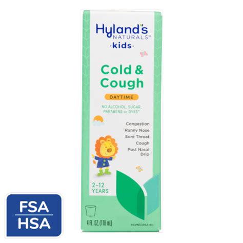 Hyland's Naturals™ 4 Kids Daytime Cold 'n Cough Medicine, 4 fl oz ...