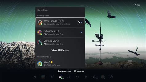 Create a party and join voice chat on PlayStation®5