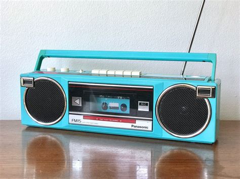 Turquoise 80's Boombox Panasonic 80's AM FM Radio | Etsy | Boombox ...