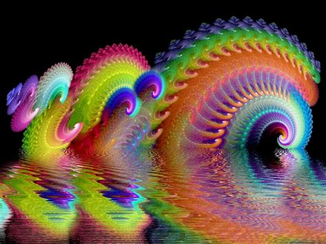 Download Colors Trippy Psychedelic 3D CGI Abstract Fractal Wallpaper