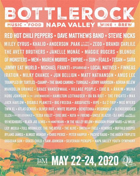 BottleRock Napa Valley 2020 Lineup | THE NEW ALT 105.3