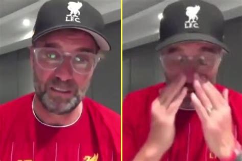 'I just could not stop crying' - Jurgen Klopp recalls the moments after ...