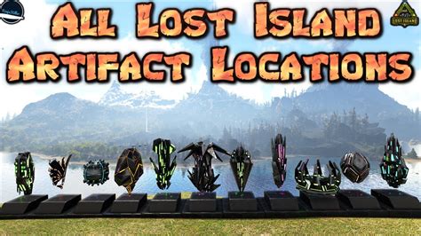 All 11 Artifact Locations On Lost Island in Ark Survival Evolved - YouTube