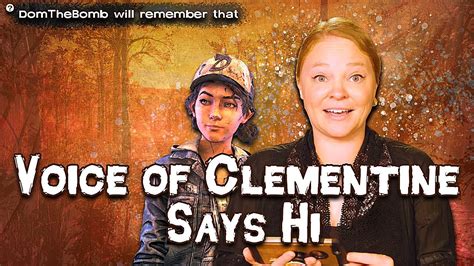 Melissa Hutchison (Clementine) SAYS HI TO ME - The Walking Dead - YouTube