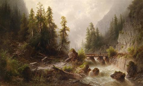 Mountain Brook Painting by Albert Rieger - Fine Art America