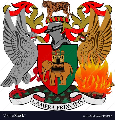 Coat of arms of coventry in england Royalty Free Vector