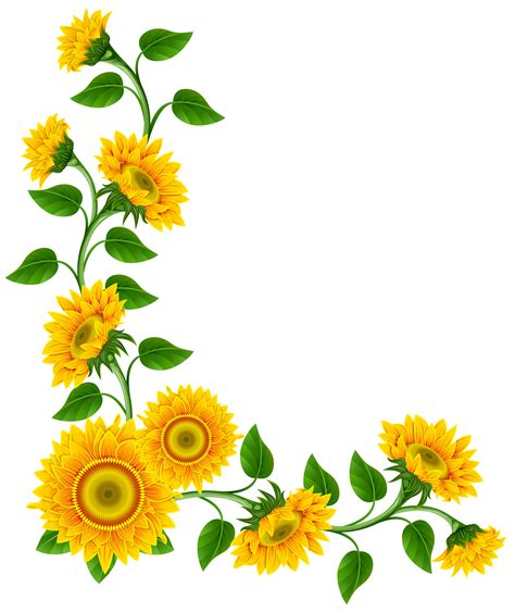 Sunflower Images, Sunflower Clipart, Sunflower Png, Watercolor Sunflower, Easy Watercolor, Page ...