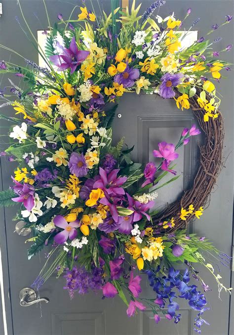 This gorgeous Summer wildflower Wreath is bright, colorful and sure to give your... | Wildflower ...