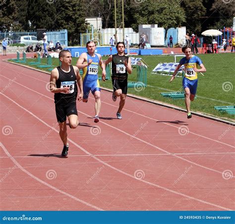 Boys On The 100 Meters Race Editorial Image - Image: 24593435