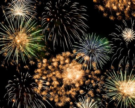 Premium Photo | New year fireworks background