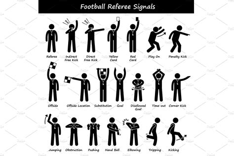 Football Referee Hand Signals Chart