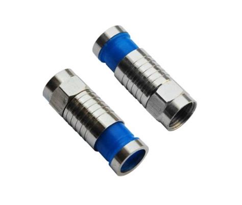 China Rg59 RG6 Cable Compression Type F Male Connector RF Coax ...