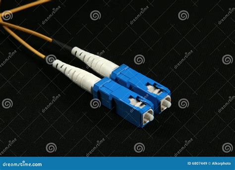 SC Fiber connector stock image. Image of connection, transmission - 6807449