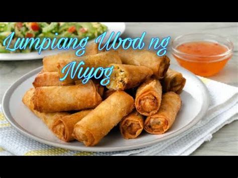 Lumpiang Ubod ng Niyog - YouTube