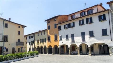 Main Square of Reggello, Florence Stock Image - Image of architecture ...