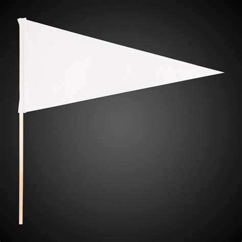 White Felt Pennant Flag