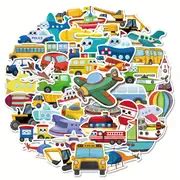 Cars Trucks Transportation Vehicle Stickers Laptop Water - Temu