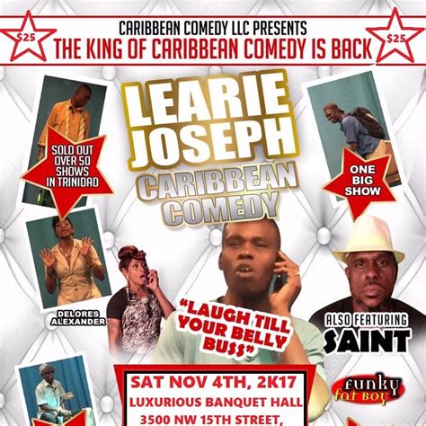 LEARIE JOSEPH CARIBBEAN COMEDY 2017 TORONTO TICKETS