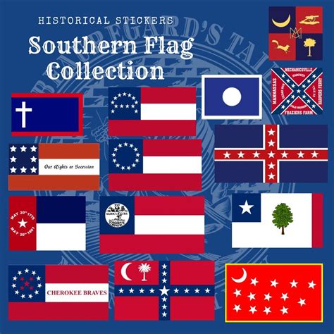 Southern Flag Sticker Collections - Etsy