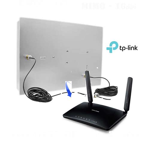 Kit LTE / 4G – Mimo Antenna 16dbi + 2x 10m cable + Router LTE TP-link ...