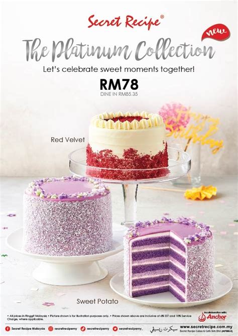 Secret Recipe Introduces Two New Cakes In Its Platinum Collection - explorerMotion