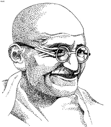 Gandhiji Coloring page - Kids Portal For Parents