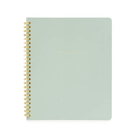 Spiral Bound Notebook, Office Green | Sugar Paper