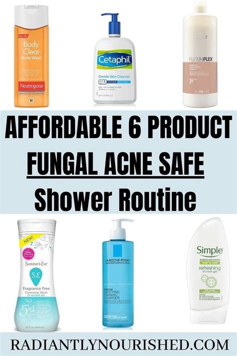 FUNGAL ACNE SAFE SHOWER ROUTINE - Fungal Acne Safe Products | Gentle ...