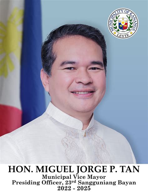 Kananga Municipal Vice Mayor's Office - Miguel Jorge P. Tan | Kananga