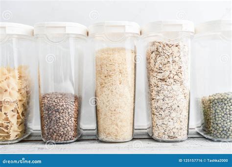 Food storage concept stock photo. Image of grain, cereal - 125157716