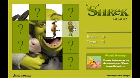 Shrek Memory - Funny Puzzle Game - YouTube