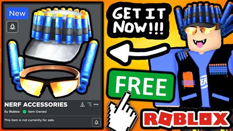 FREE ACCESSORIES! HOW TO GET Dart Cap & Dart Glasses! (ROBLOX NERF ...