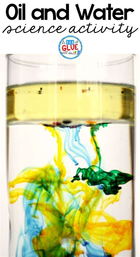 Oil and Water Science Experiment | Science experiments for preschoolers, Science experiments ...