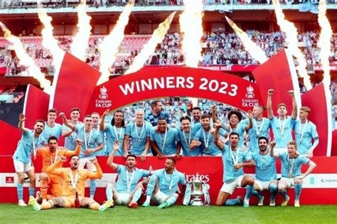 MANCHESTER CITY FA CUP WINNERS 2022/2023 PHOTO 12x8 £4.99 - PicClick UK