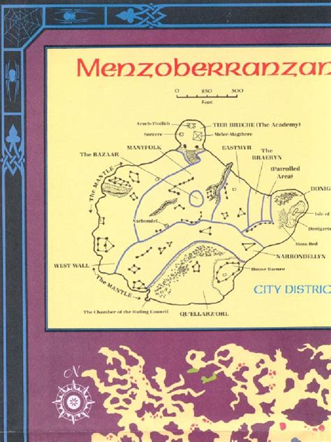 AD&D - Forgotten Realms - Menzoberranzan - MAP - Menzoberranzan | PDF